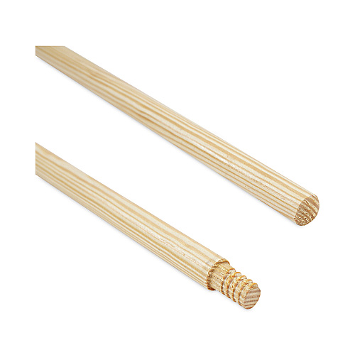 Boardwalk&reg; Threaded End Wooden Broom Handle, 60" Length (BWK122)