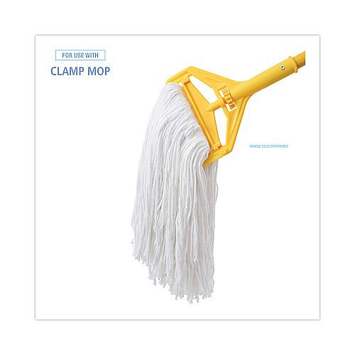 Boardwalk&reg; Premium 16 oz Cut-End Rayon Wet Mop Heads, White, 12 Mops (BWK216RCT)