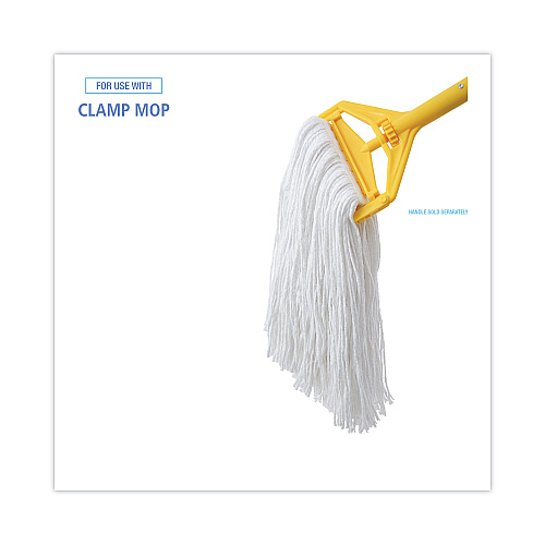 Boardwalk&reg; Premium 20 oz Cut-End Rayon Wet Mop Heads, White, 12 Mops (BWK220RCT)