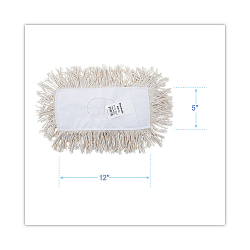 Boardwalk&reg; 12" Industrial Dust Mop Head, 12 x 5, 1 Each (BWK1312)