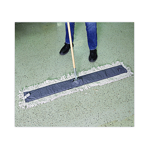 Boardwalk&reg; Clip-On Dust Mop Frame, 48w x 5d, Zinc Plated (BWK1448)