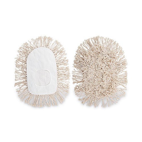 Boardwalk&reg; Wedge Dust Mop Head, Cotton, 17 1/2l x 13 1/2w, White (BWK1491)
