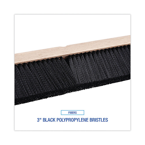 Boardwalk&reg; Floor Brush Head, 36" Head, Plastic Bristles (BWK20636)