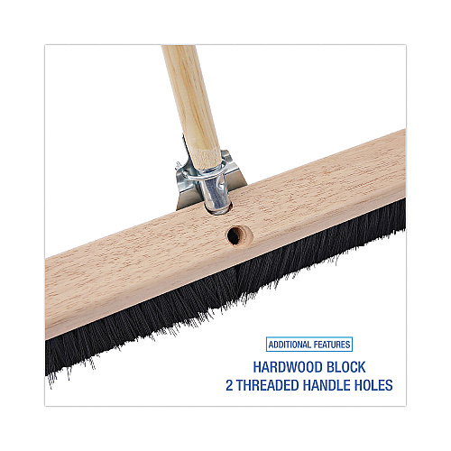 Boardwalk&reg; Floor Brush Head, 36" Head, Plastic Bristles (BWK20636)