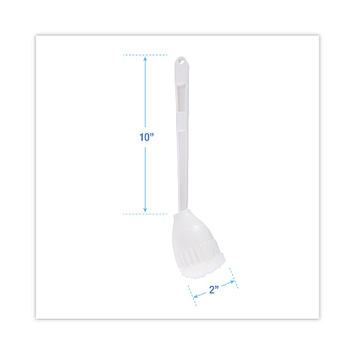 Boardwalk&reg; Cone Bowl Mop, 10" Handle, 2" dia. Head, Plastic, 25 Mops (BWK00170)
