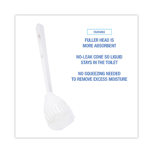 Boardwalk&reg; Cone Bowl Mop, 10" Handle, 2" dia. Head, Plastic, 25 Mops (BWK00170)