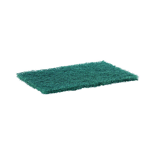 Boardwalk&reg; Heavy-Duty Scour Pads, Green, 6" x 9", 15 Pads/Carton (BWK186)