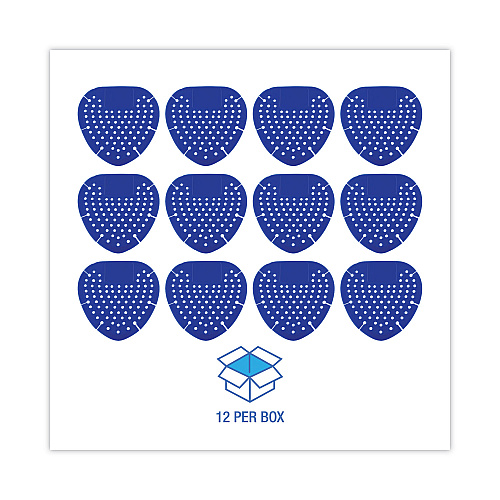 Boardwalk&reg; Urinal Screen, Bubble Gum Scent, Blue, 12 Screens (BWK1002)