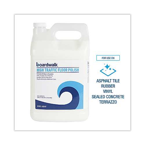 Boardwalk&reg; High Traffic Floor Polish, 1 Gallon Bottle (BWK4404FEA)