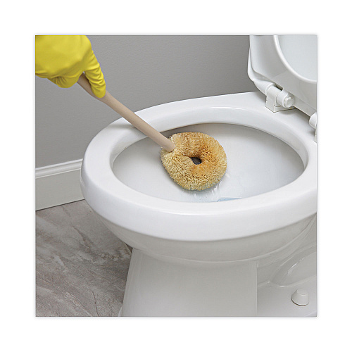 Boardwalk&reg; White Tampico Toilet Bowl Brush, Plastic, 1 Each (BWK6217)