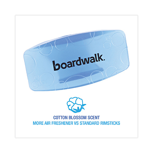 Boardwalk&reg; Eco-Fresh Bowl Clips, Cotton Blossom, Blue, 12 Clips (BWKCLIPCBL)