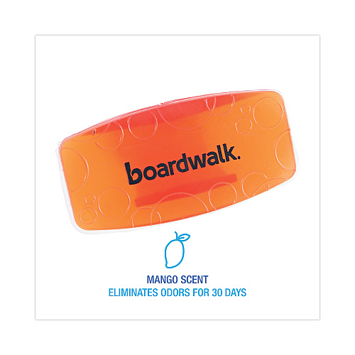 Boardwalk&reg; Eco Fresh Bowl Clip, Mango Scent, Orange, 12 Bowl Clips (BWKCLIPMAN)