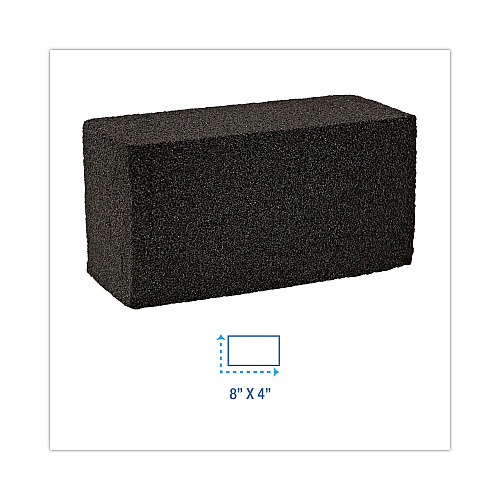 Boardwalk&reg; Grill Brick, 8 x 4, Black, 12 Grill Bricks (BWKGB12PC)