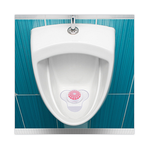 Boardwalk&reg; Urinal Screen w/ Para Deodorizer Block, Cherry, 12/Box (BWKPBS)