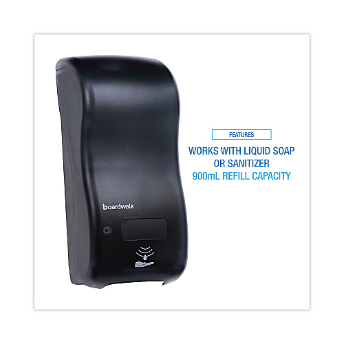 Boardwalk Bulk Fill Soap Dispenser, 900 mL, 5.5 x 4 x 12, Black (BWKSH900SBBW)
