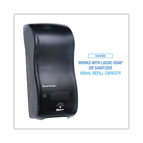 Boardwalk Bulk Fill Foam Soap Dispenser with Key Lock, 900 mL, 5.25 x 4 x 12, Black Pearl (BWKSHF900SBBW)