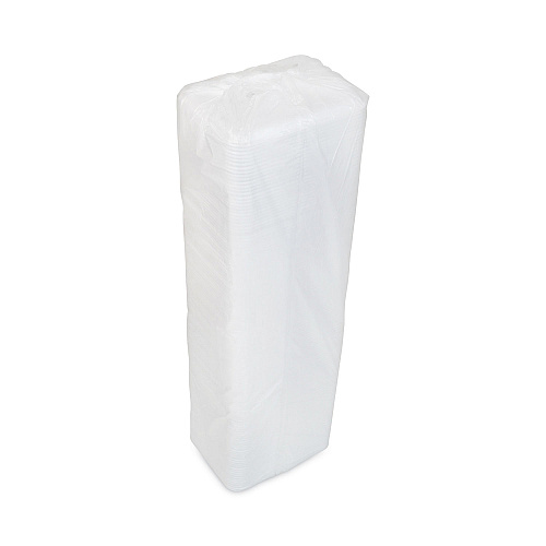 Pactiv Meat Tray, #4 Shallow, 9.13 x 7.13 x 0.65, White, Foam, 500/Carton (0TF104S00000)