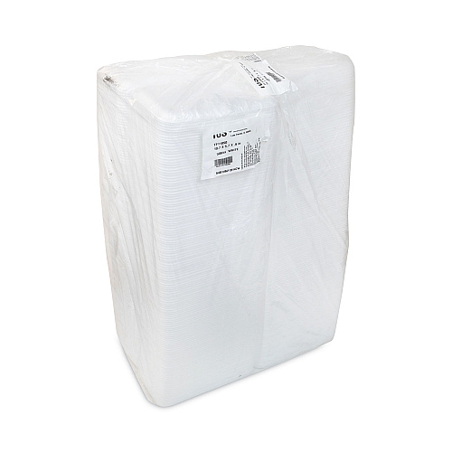 Pactiv Supermarket Tray, #10S, 10.75 x 5.7 x 0.65, White, Foam, 500/Carton (0TF110S00000)