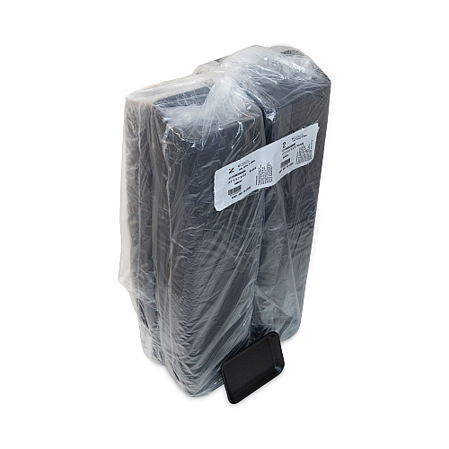 Pactiv Supermarket Tray, #2, 8.2 x 5.7 x 0.91, Black, Foam, 500/Carton (0TFB00200000)