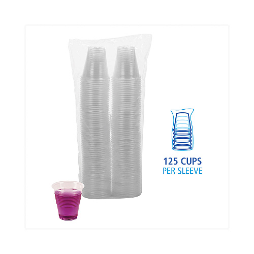 Boardwalk&reg; Translucent Plastic Cold Cups, 3oz, 125/Pack (BWKTRANSCUP3PK)