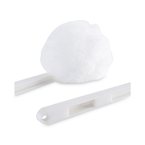 Boardwalk&reg; Toilet Bowl Mop, White, 12" Plastic Handle (BWK00160EA)
