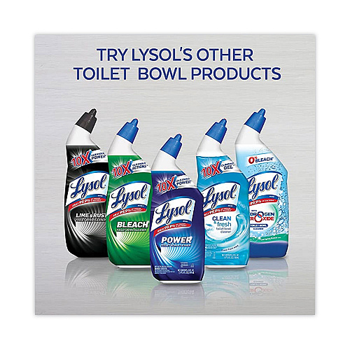Lysol&reg; Disinfectant Toilet Bowl Cleaner w/Bleach, 24 oz, 8 Bottles (96085)