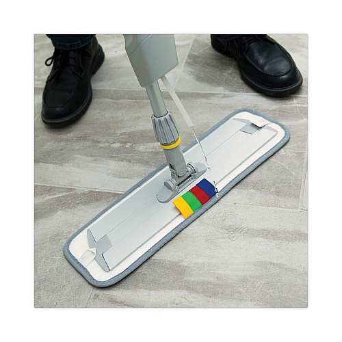 Boardwalk&reg; Bucketless Microfiber Mop System, 5x18 Head, 59" Handle (BWKBWMS16MFM)