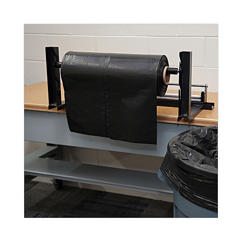 Boardwalk Industrial Drum Liners Rolls, 60 gal, 2.7 mil, 38" x 63", Black, 50/Carton (BWKD38634BN)