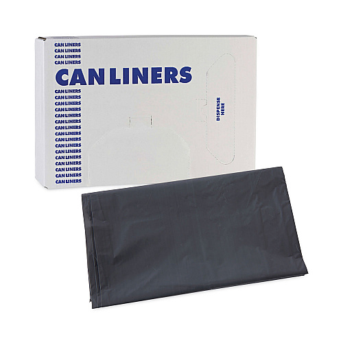 Boardwalk&reg; 33 Gallon Gray Can Liners, 1.3 mil, 33 x 39, 100 Liners (BWKG3339G)