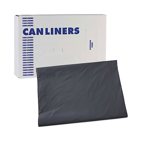 Boardwalk&reg; 60 Gallon Gray Can Liners, 1.3 mil, 38 x 58, 100 Liners (BWKG3858G)