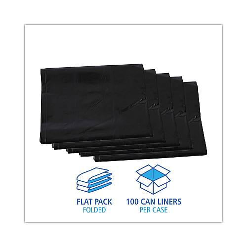 Boardwalk&reg; Linear Low Density Industrial Can Liners, 60 gal, 100/CT (BWKG3858HBL)