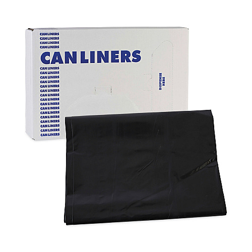 Boardwalk&reg; Linear Low Density Industrial Can Liners, 60 gal, 100/CT (BWKG3858HBL)