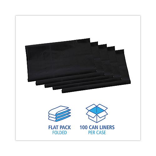 Boardwalk&reg; Linear Low Density Industrial Can Liners, 45 gal, 100/CT (BWKG4046HBL)