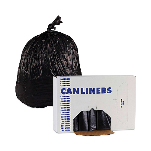 Boardwalk&reg; Linear Low Density Industrial Can Liners, 45 gal, 100/CT (BWKG4046HBL)