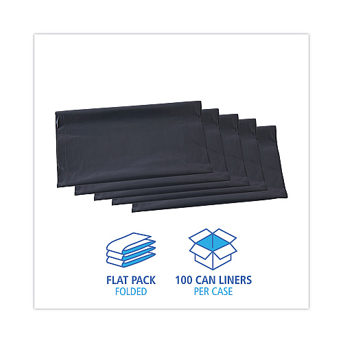 Boardwalk&reg; Linear Low Density Industrial Can Liners, 56 gal, 100/CT (BWKG4347G)