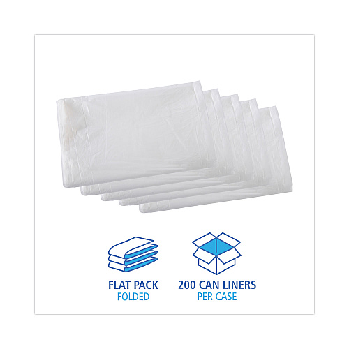 Boardwalk&reg; 33 Gal Natural Can Liners, 16 microns, 33 x 40, 200 Liners (BWKH3340S)