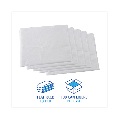Boardwalk&reg; 60 Gal Natural Can Liners, 16 microns, 38 x 60, 100 Liners (BWKH3860S)