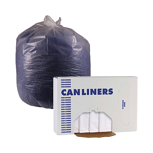 Boardwalk&reg; High Density Can Liners Flat Pack, 56 gal, 200/Carton (BWKH4348S)
