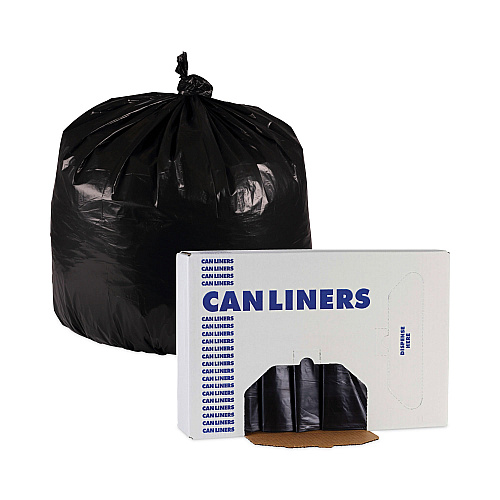 Boardwalk&reg; 30 Gal Black Can Liners, 0.65 mil, 30 x 36, 200 Liners (BWKL3036H)