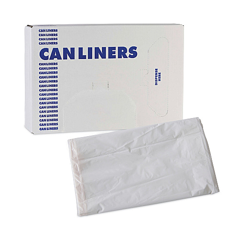 Boardwalk&reg; 30 Gallon White Can Liners, 0.7 mil, 30 x 36, 200 Liners (BWKVW3036X)
