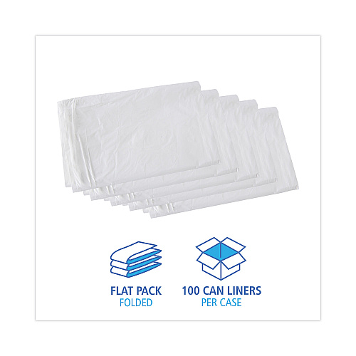 Boardwalk&reg; Low Density Industrial Can Liners, 30 gal, 100/Carton (BWKW3036X)