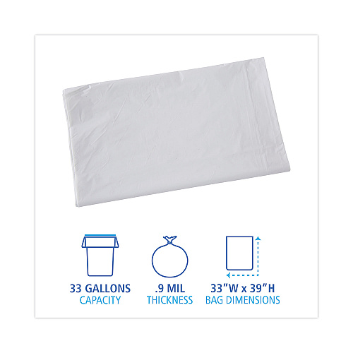 Boardwalk&reg; Low Density Industrial Can Liners, 33 gal, 100/Carton (BWKW3339X)