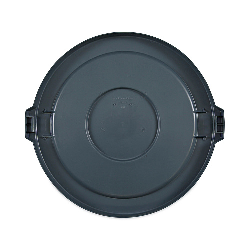 Boardwalk&reg; Flat-Top Lids for 32 gal Waste Receptacle, Rnd, Gy, EA (BWK32GLWRLIDG)