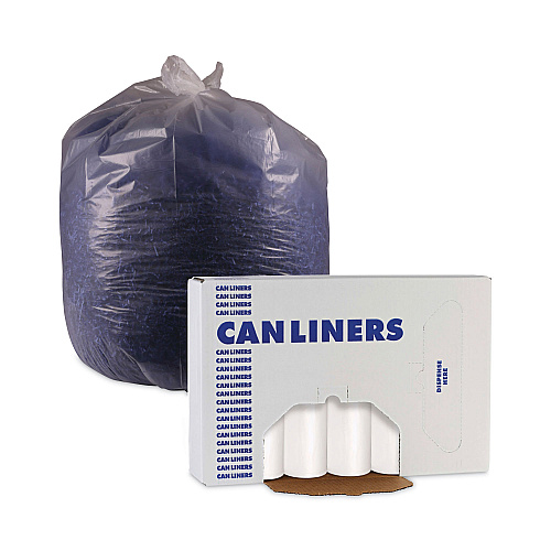 Boardwalk&reg; Can Liners, 30 gal, White, 10 Bags/Roll, 20 Rolls/Carton (BWK511)