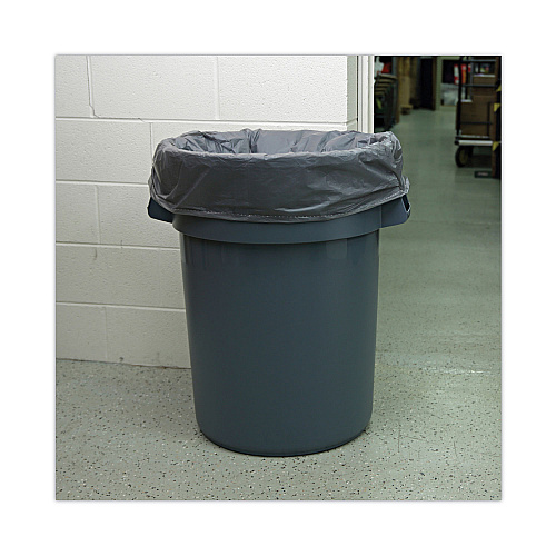 Boardwalk&reg; 60 Gallon Gray Can Liners, 1.1 mil, 38 x 58,100 Liners (BWK3858GREY)