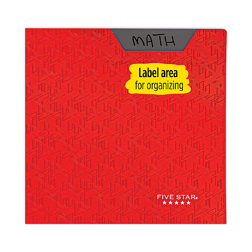 Five Star Two-Pocket Stay-Put Plastic Folder, 11 x 8.5, Assorted, 4/Pack (38049)