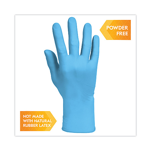 KleenGuard G10 Comfort Plus Blue Nitrile Gloves, Light Blue, X-Large, 1,000/Carton (54189CT)