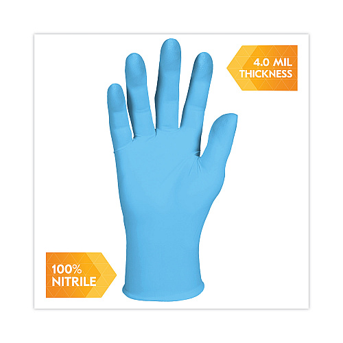 KleenGuard G10 Comfort Plus Blue Nitrile Gloves, Light Blue, Small, 1,000/Carton (54186CT)