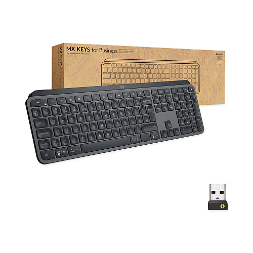 Logitech MX Keys for Business Wireless Keyboard, Graphite (920010116)