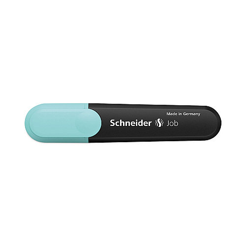 Schneider Job Pastel Highlighters, Chisel Tip (1mm/5mm), Assorted Ink Colors, Black/Assorted Barrel Colors, 6/Pack (115097)